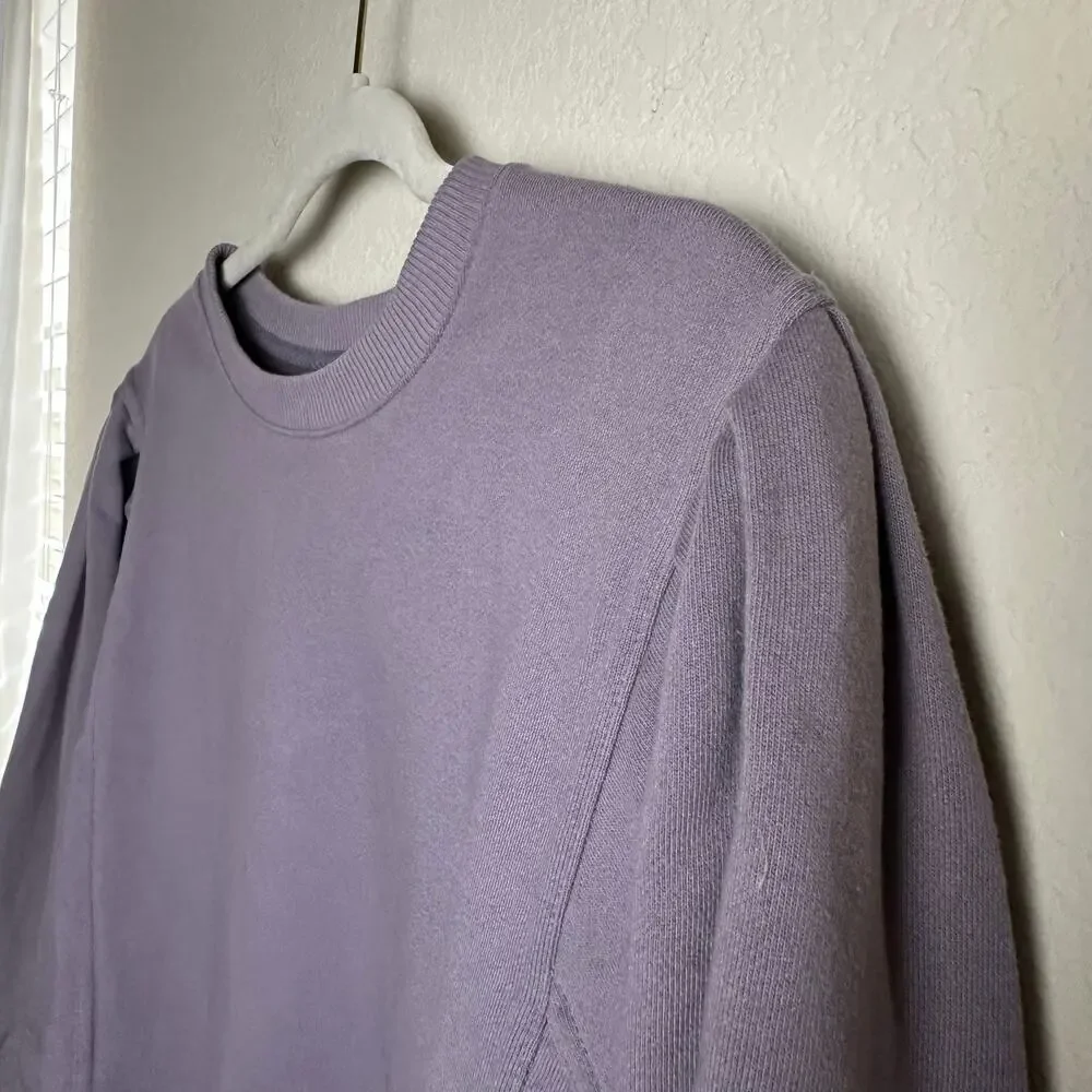 a new day | Size XL Purple Sweater Lilac Puff Sleeve Pullover Sweater